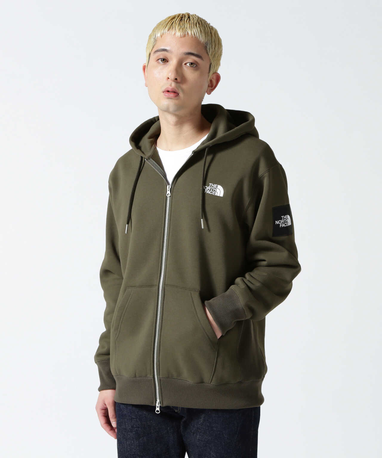 THE NORTH FACE/ザ・ノースフェイス/Square Logo Full Zip Hoodie