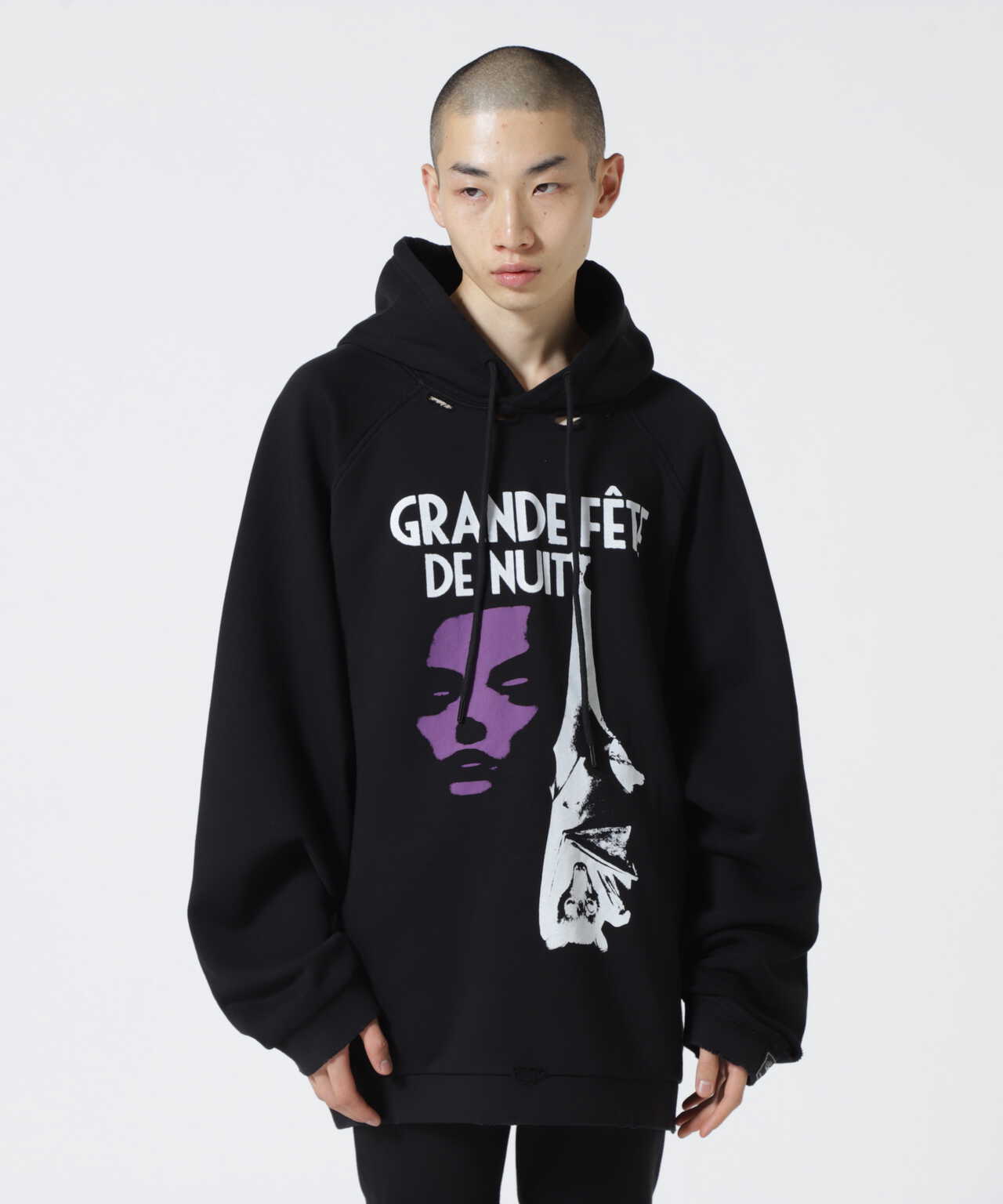 RAF SIMONS 22AW ダメージ パーカー GRAND FETE-