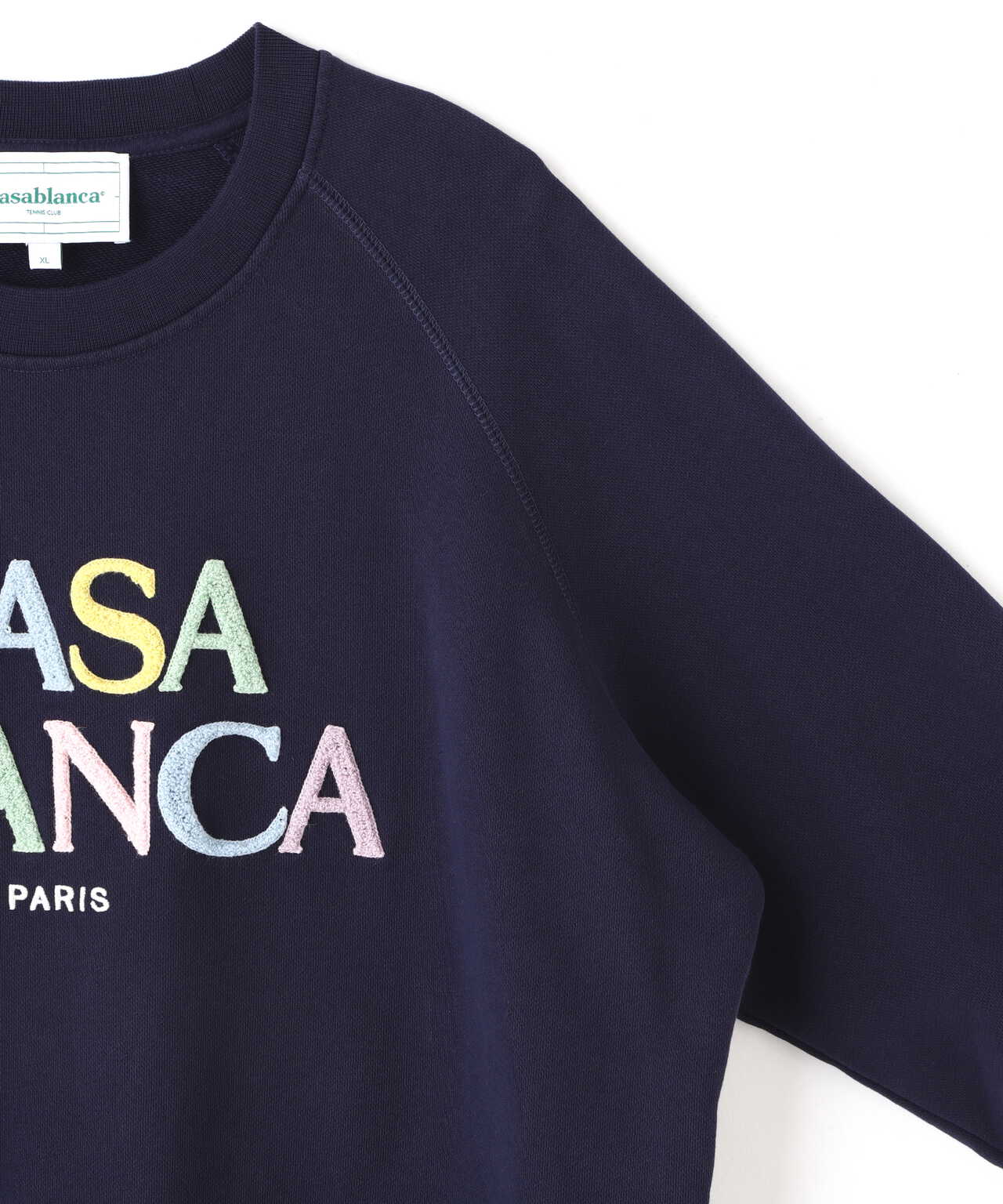 CASABLANCA/カサブランカ/STACKED LOGO RAGLAN SWEATSHIRT/ロゴ