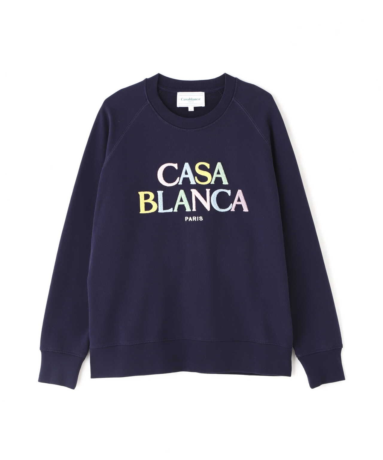 CASABLANCA/カサブランカ/STACKED LOGO RAGLAN SWEATSHIRT/ロゴ ...
