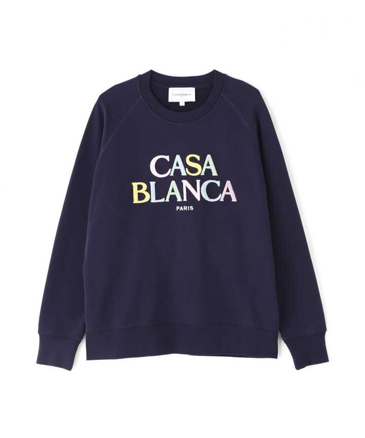 CASABLANCA/カサブランカ/STACKED LOGO RAGLAN SWEATSHIRT/ロゴ
