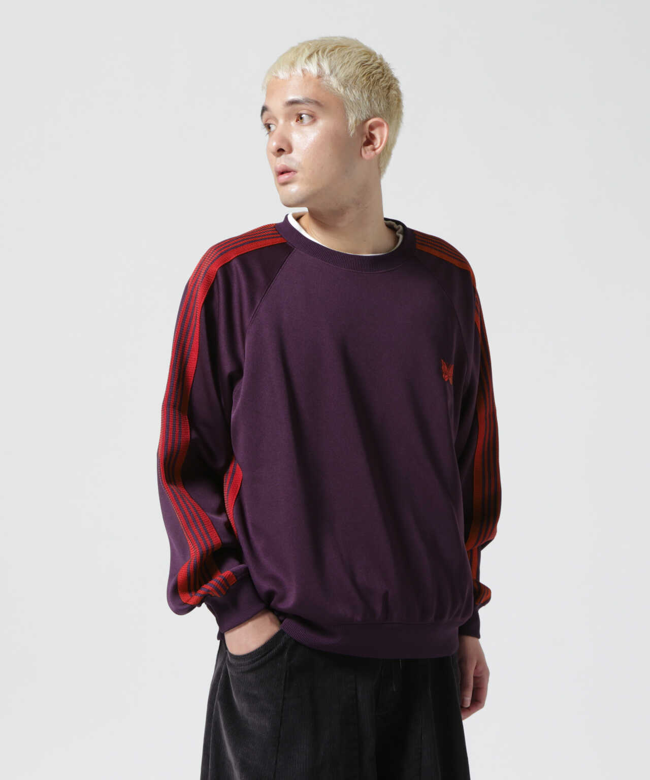 NEEDLES/ニードルス TRACK CREW NECK SHIRT | normanhubbard.com