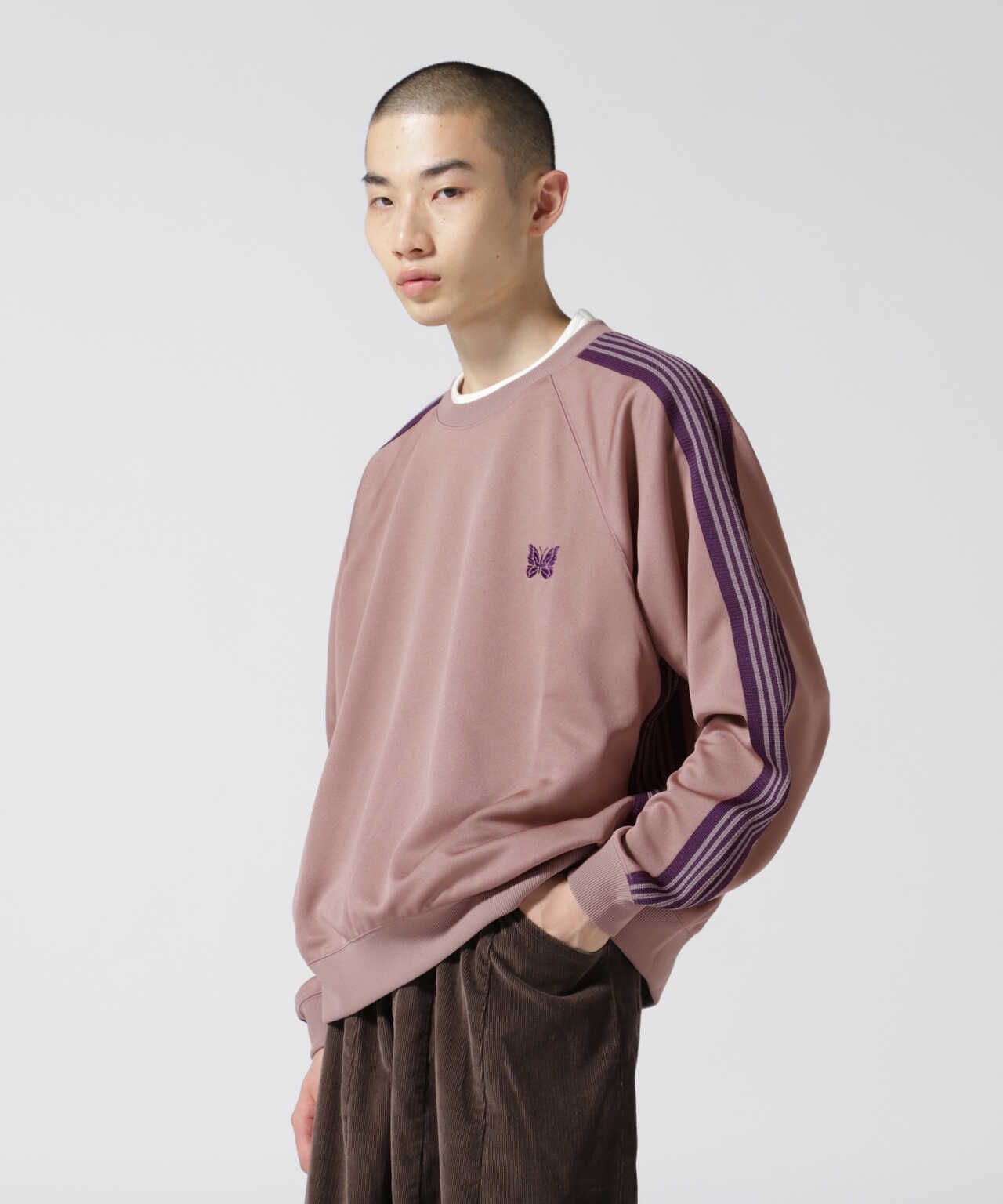 Needles TrackCrewNeckShirt 22aw purple 3 | nate-hospital.com