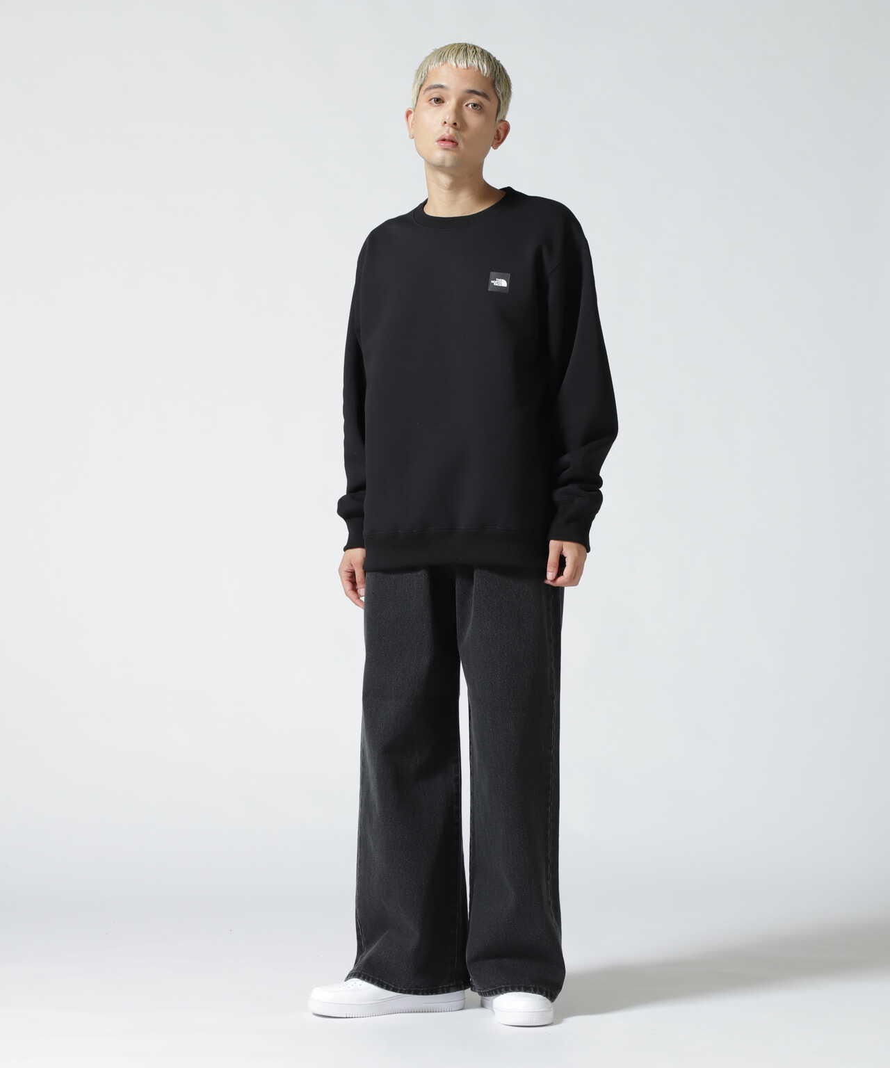 THE NORTH FACE/ザ・ノースフェイス/SPUARE LOGO CLEWNECK/プル ...