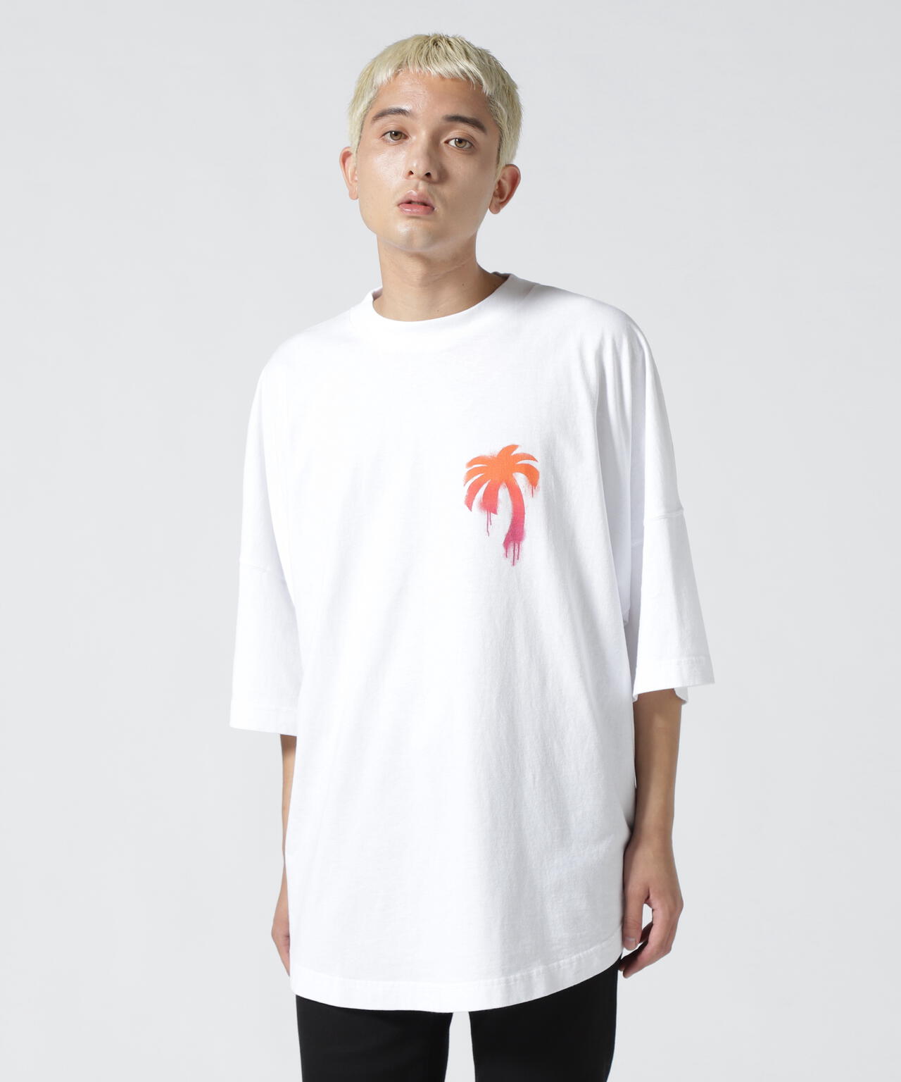 通販サイト) 【美品】Palm Angels ペイント Tシャツ | artfive.co.jp