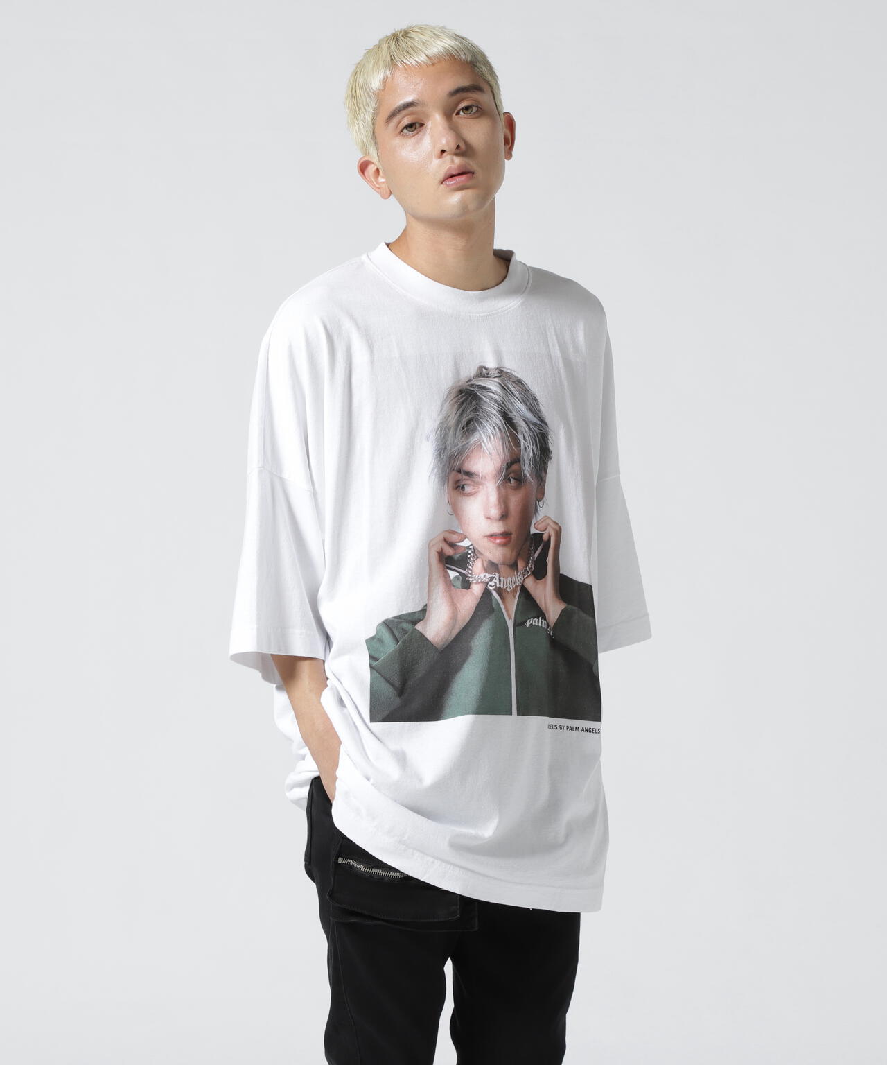 『Palm Angels』パームエルジェルス (XL) マーメイドTシャツ身幅61cm