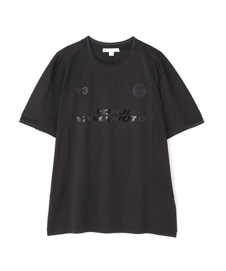Y-3 ワイスリー LOGO PRINT CREW NECK TEE ロゴプリント クルーネック 半袖Tシャツ カットソー パープル