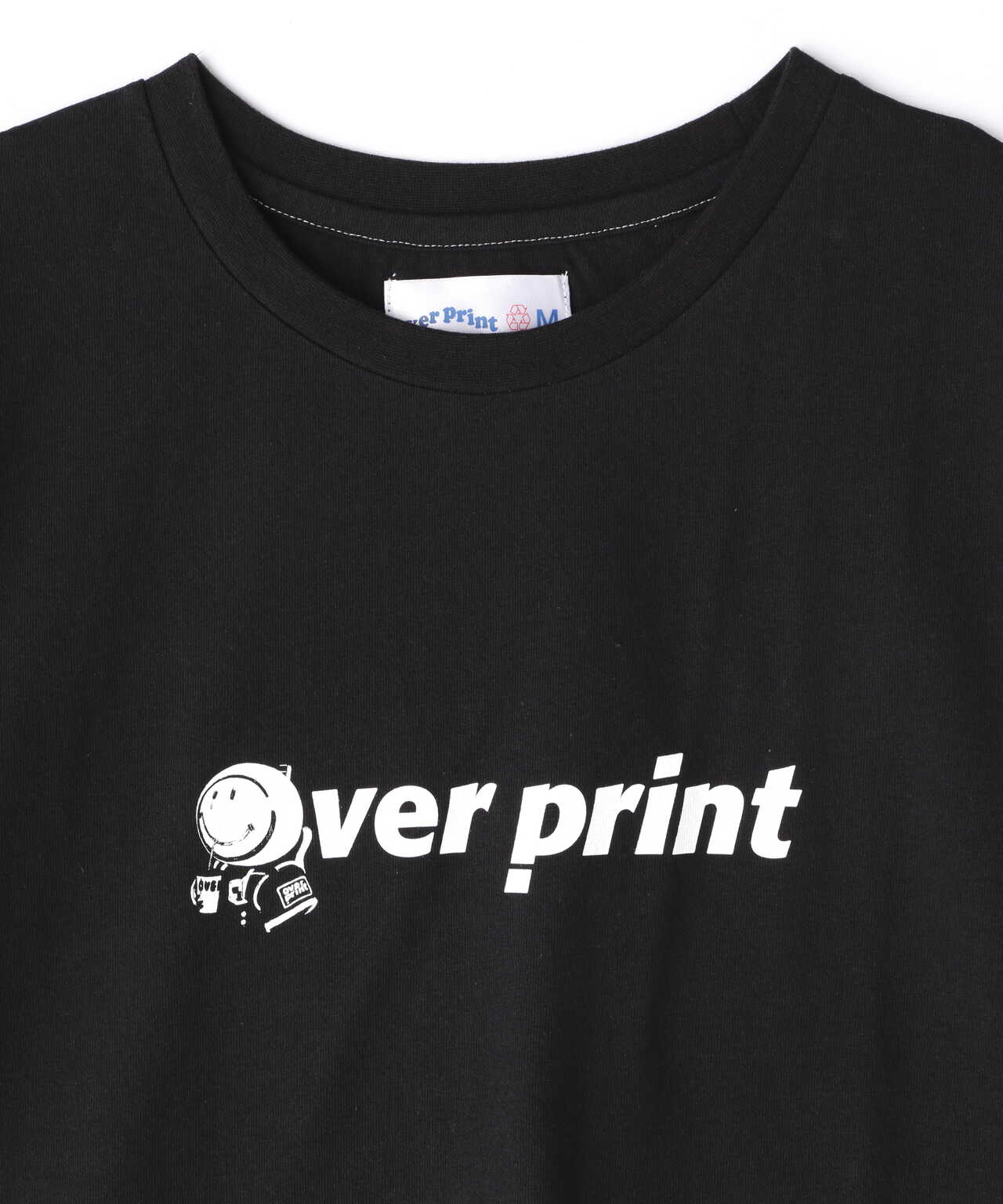 over print/オーバープリント/BACK SMILY 1/2S TEE/グラフィックTシャツ