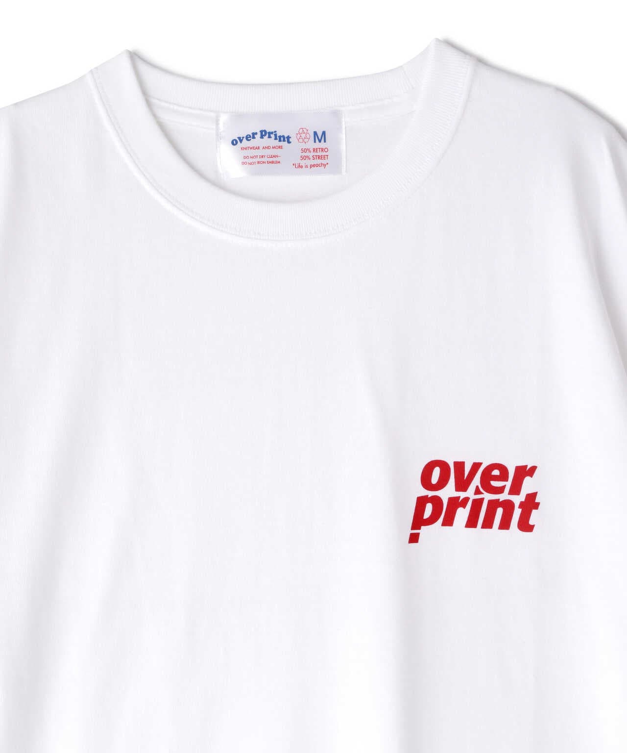 over print/オーバープリント/HOT STUFF TEE 1/バックプリントTシャツ