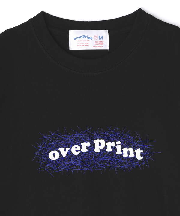 over print/オーバープリント/エンボスロゴTシャツ
