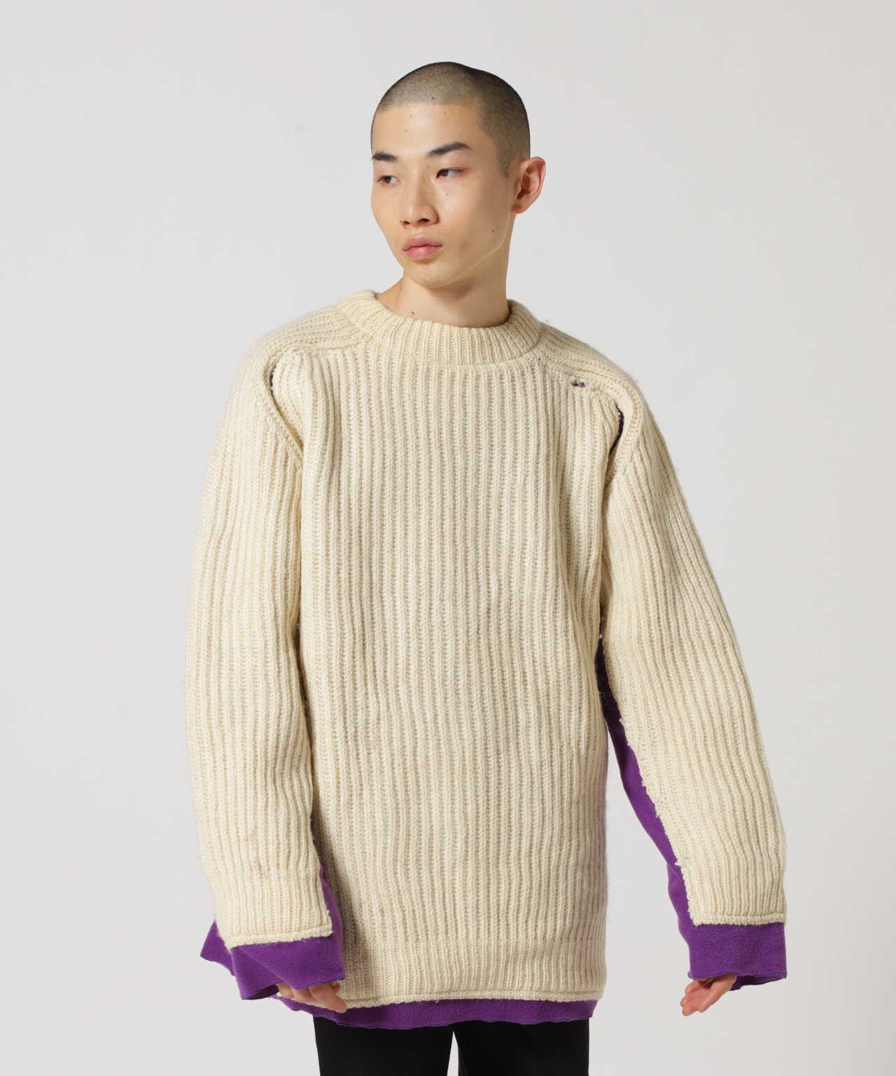 Rebuild by Needles/リビルドバイニードルス/Fisherman Sweater ...