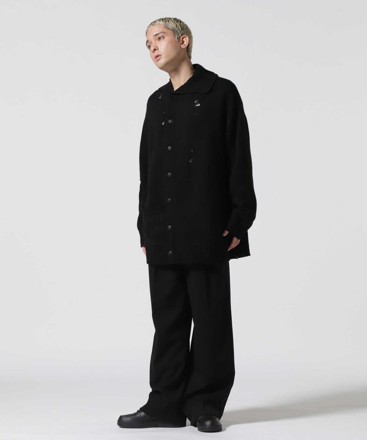 Yohji Yamamoto シャツ 分裂蝶々 カーディガン セット