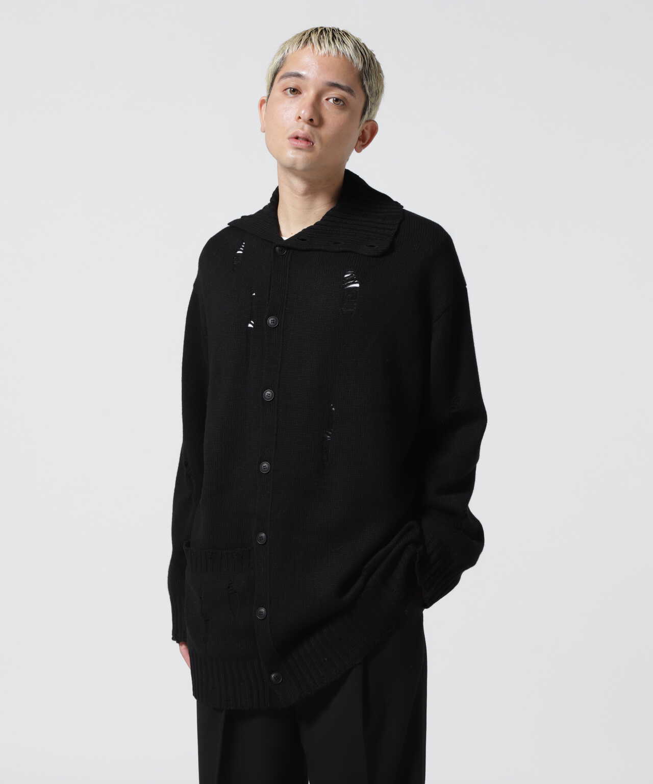 人気激安 ニット yamamoto□ヨウジヤマモト yohji カットソー 黒