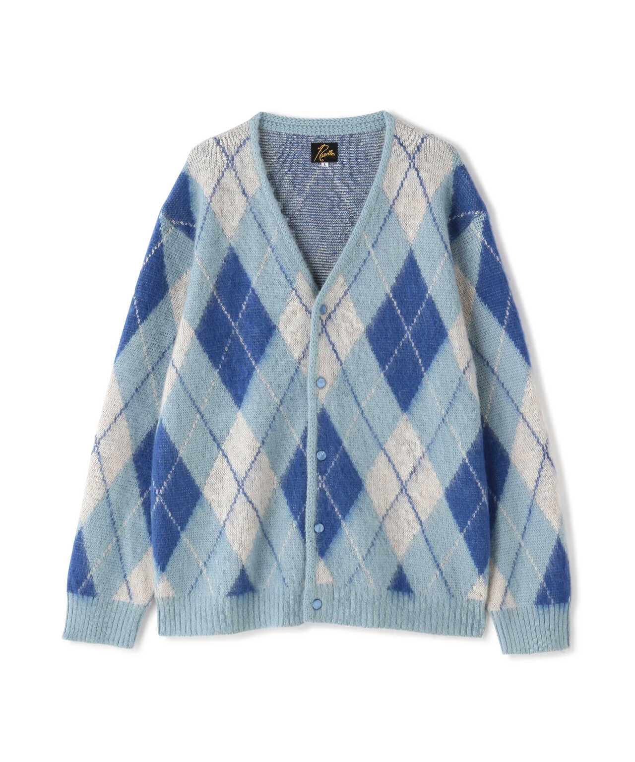 ラッピング不可】 L NEEDLES 23AW Argyle アーガイル モヘア