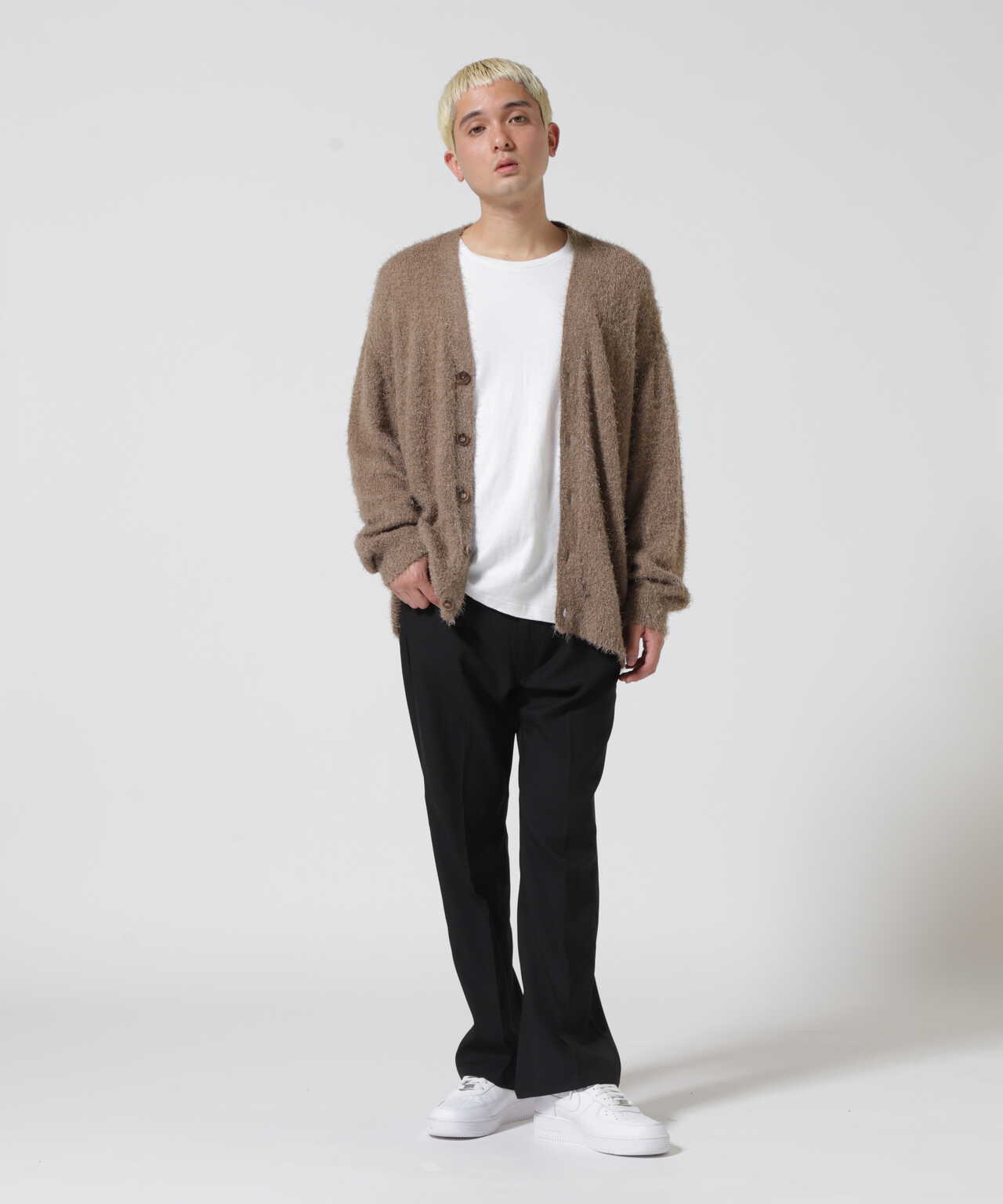 Dankeschon/ダンケシェーン/Feather Mole Yarn Cardigan/カーディガン