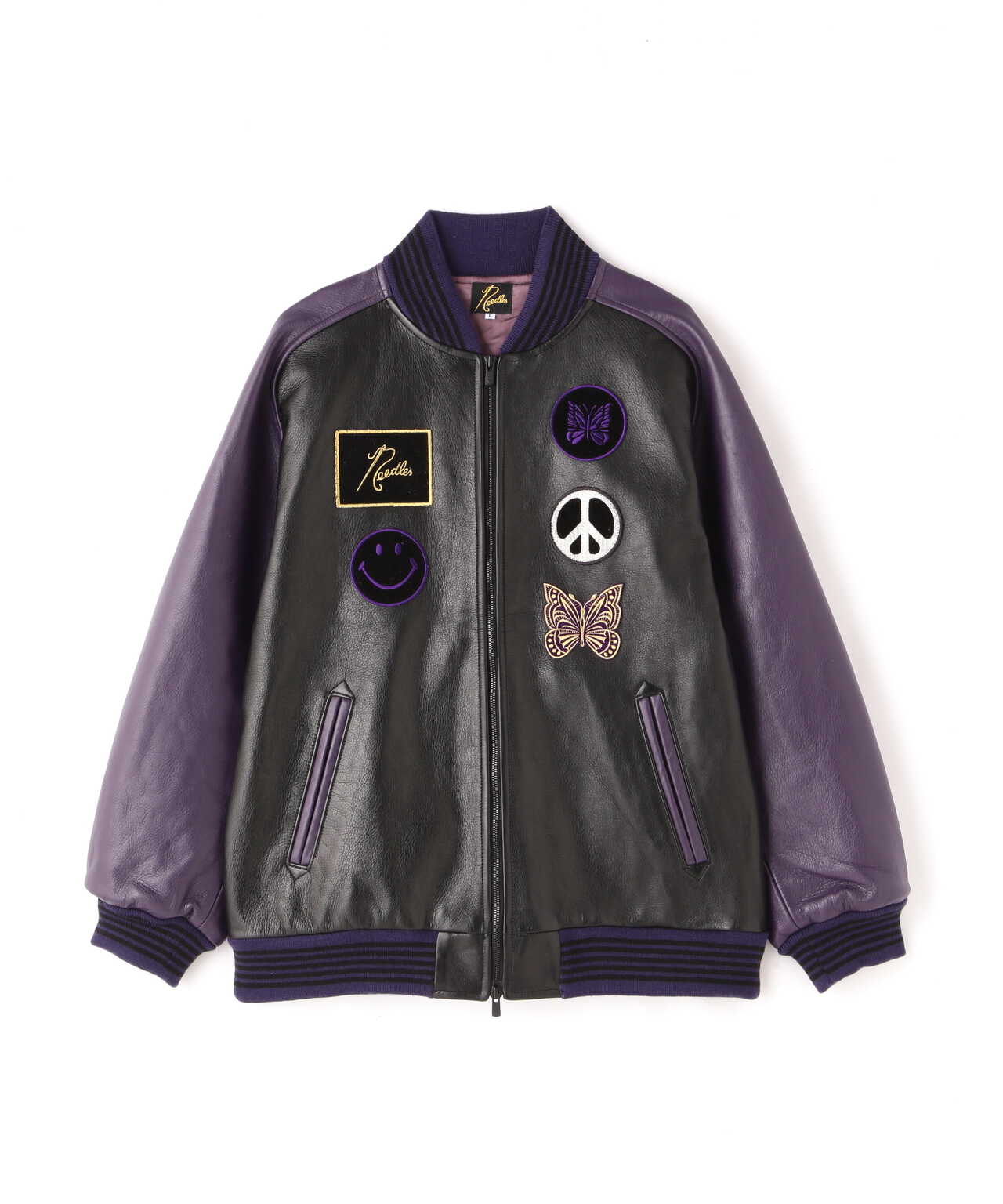 定価14万 NEEDLES Award Jacket Leather スタジャン試着のみ - スタジャン