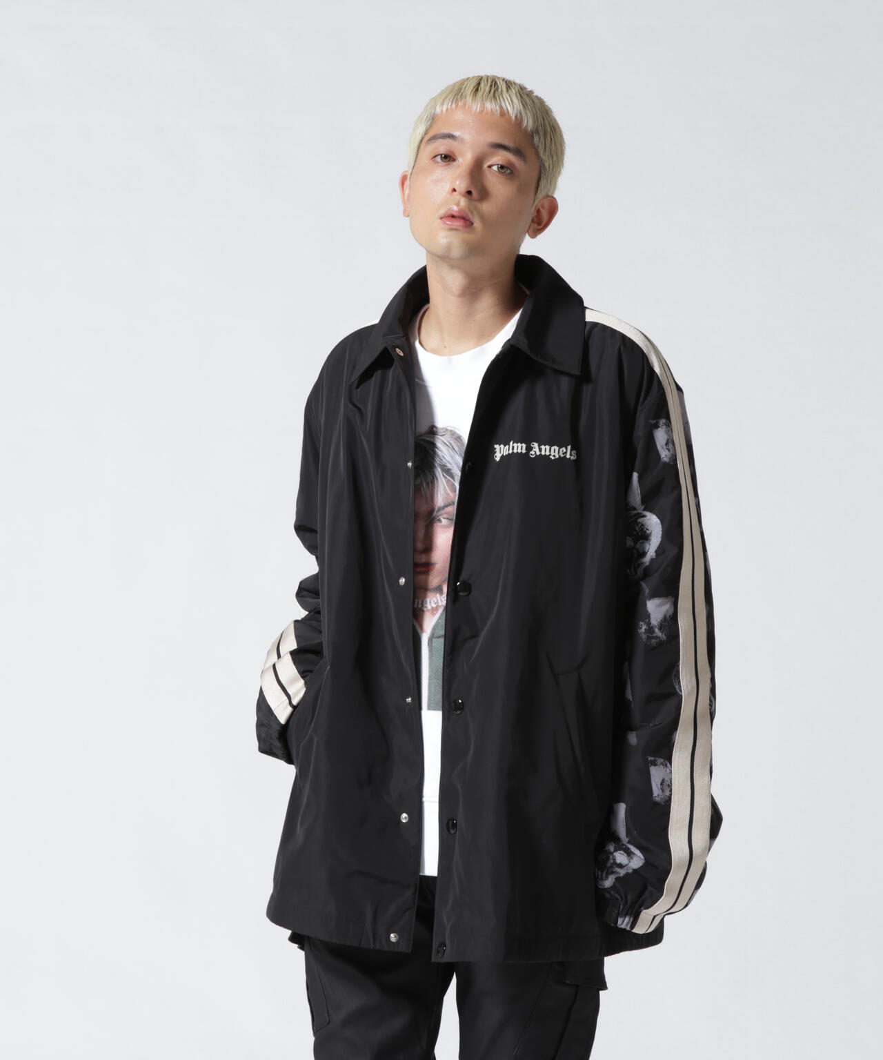 PalmAngels/パームエンジェルス/SLEEVE PRINT COACH JACKET | LHP 