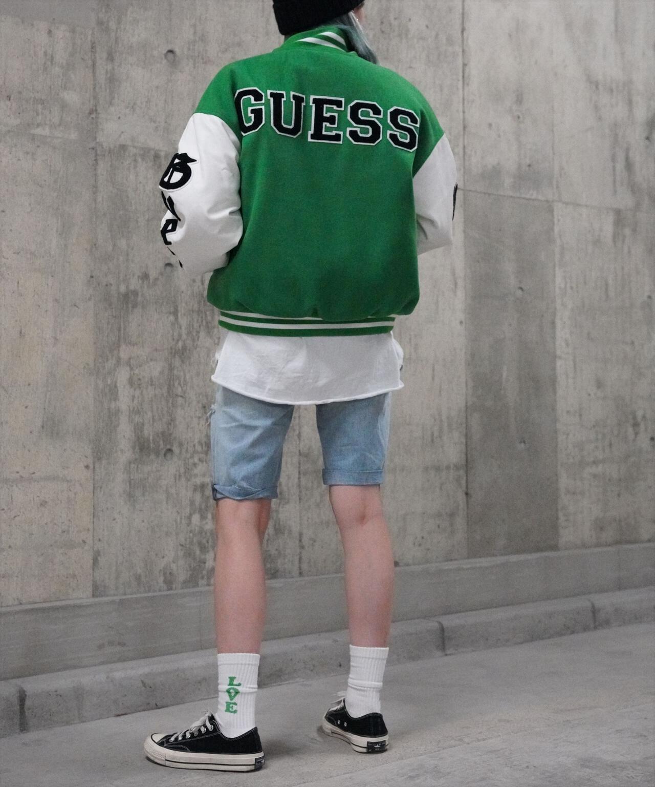 GUESS/ゲス/別注 ワッペンロゴスタジャン | LHP ( エルエイチピー 