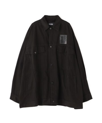 RAF SIMONS/ラフシモンズ/Denim Jacket With Leather Patch