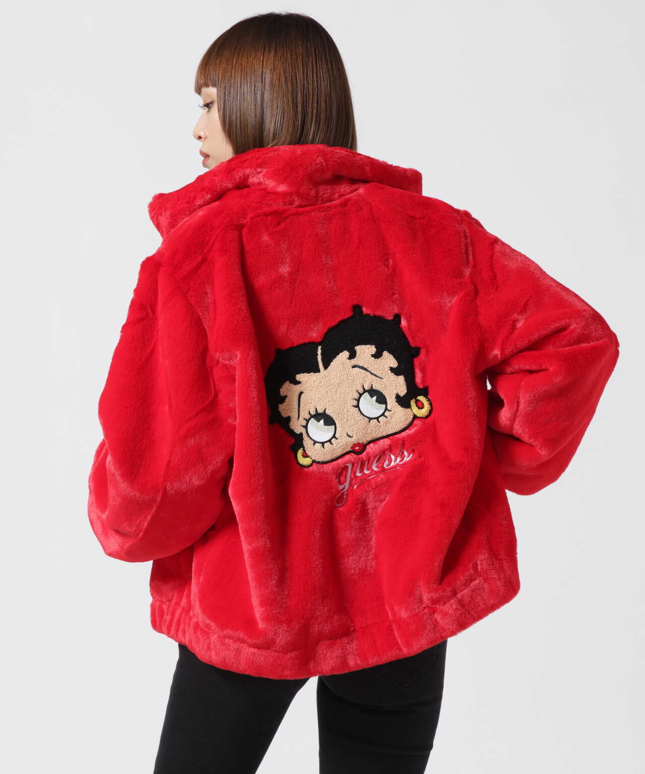 GUESS/ゲス/GO BETTY BOOP FUR JACKET/ファージャケット | LHP ...