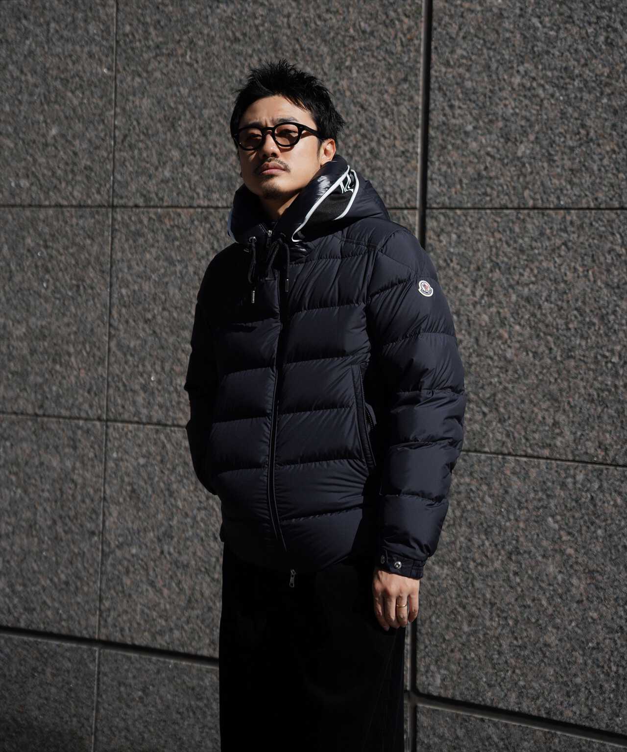 正規品カスタマーカード有☆MONCLER BADIA ネイビー☆デカワッペン-