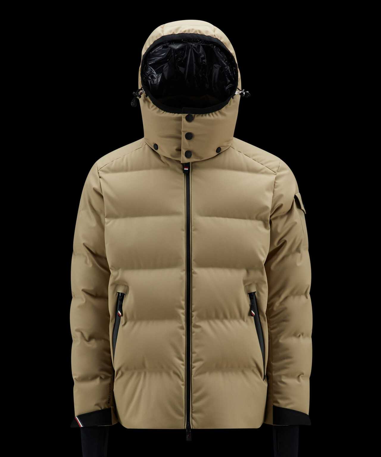 MONCLER グローブ ベージュ ナイロン Lサイズ イタリア製