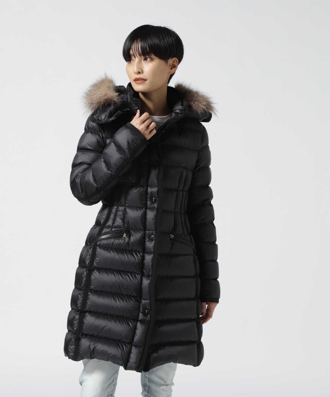 有名な高級ブランド サイズ2 Moncler Hermifur Navy Fox エルミファー 