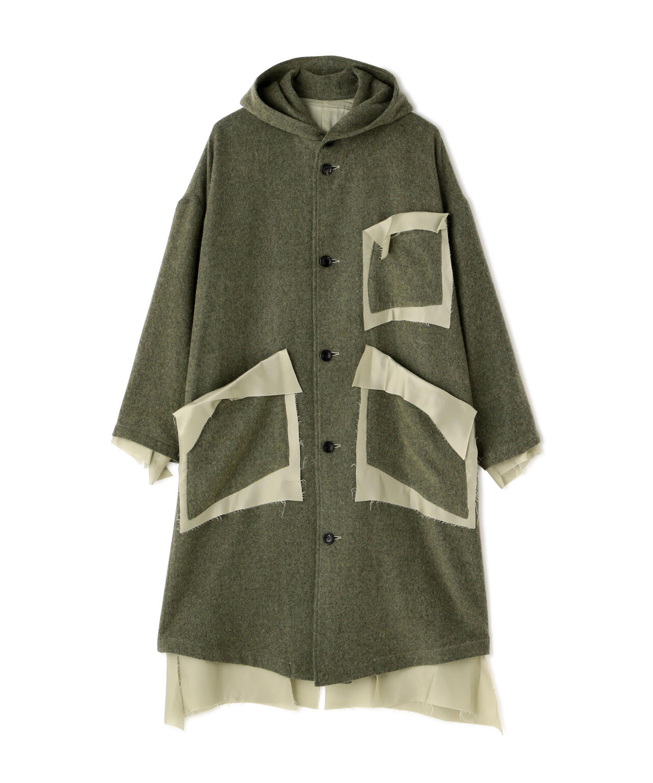 sulvam/サルバム/HOODED OVER COAT/フーデッドオーバーコート