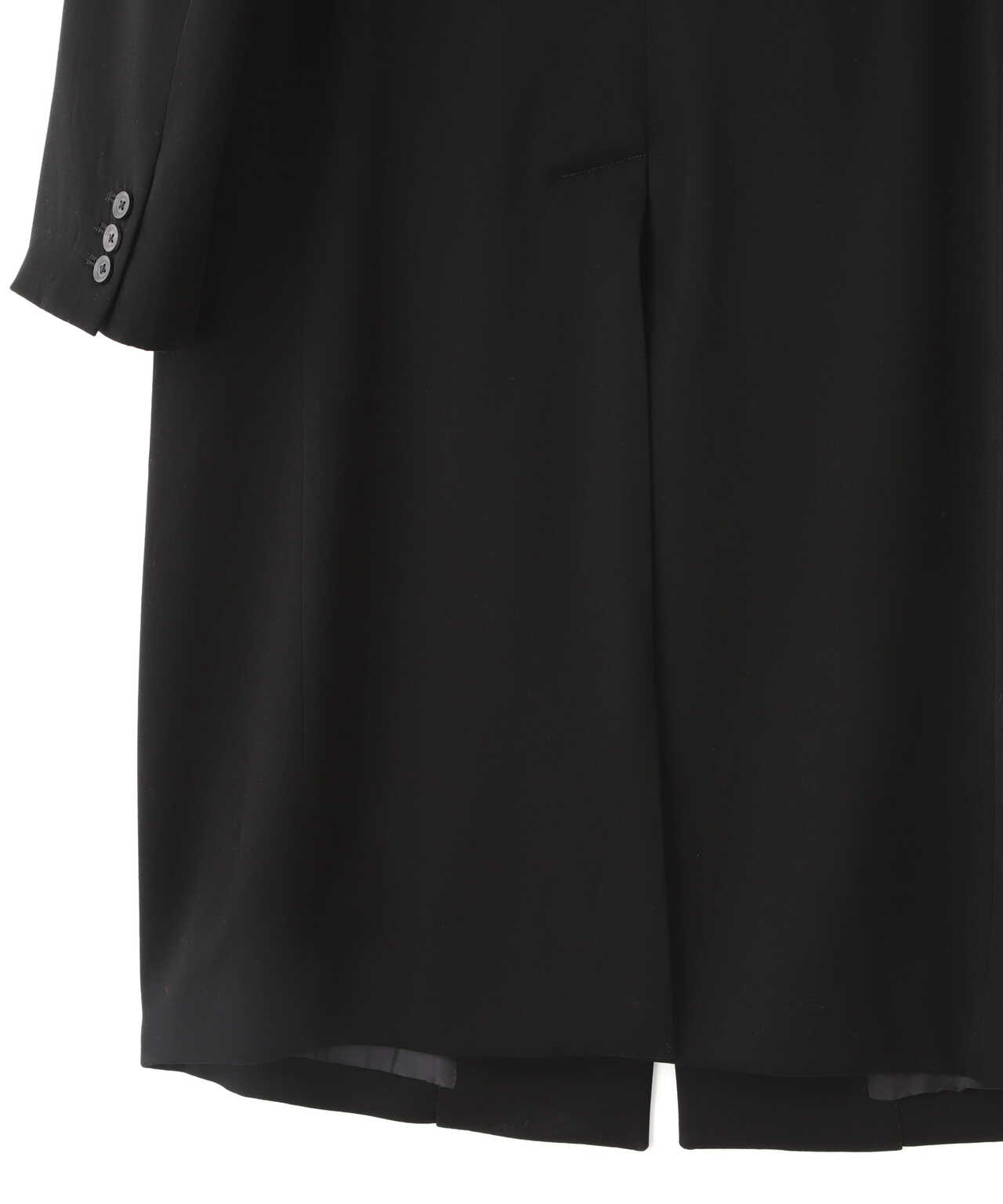 Yohji Yamamoto/ヨウジヤマモト/WOOL TUXEDO RIGHT LAPEL PATCH LONG