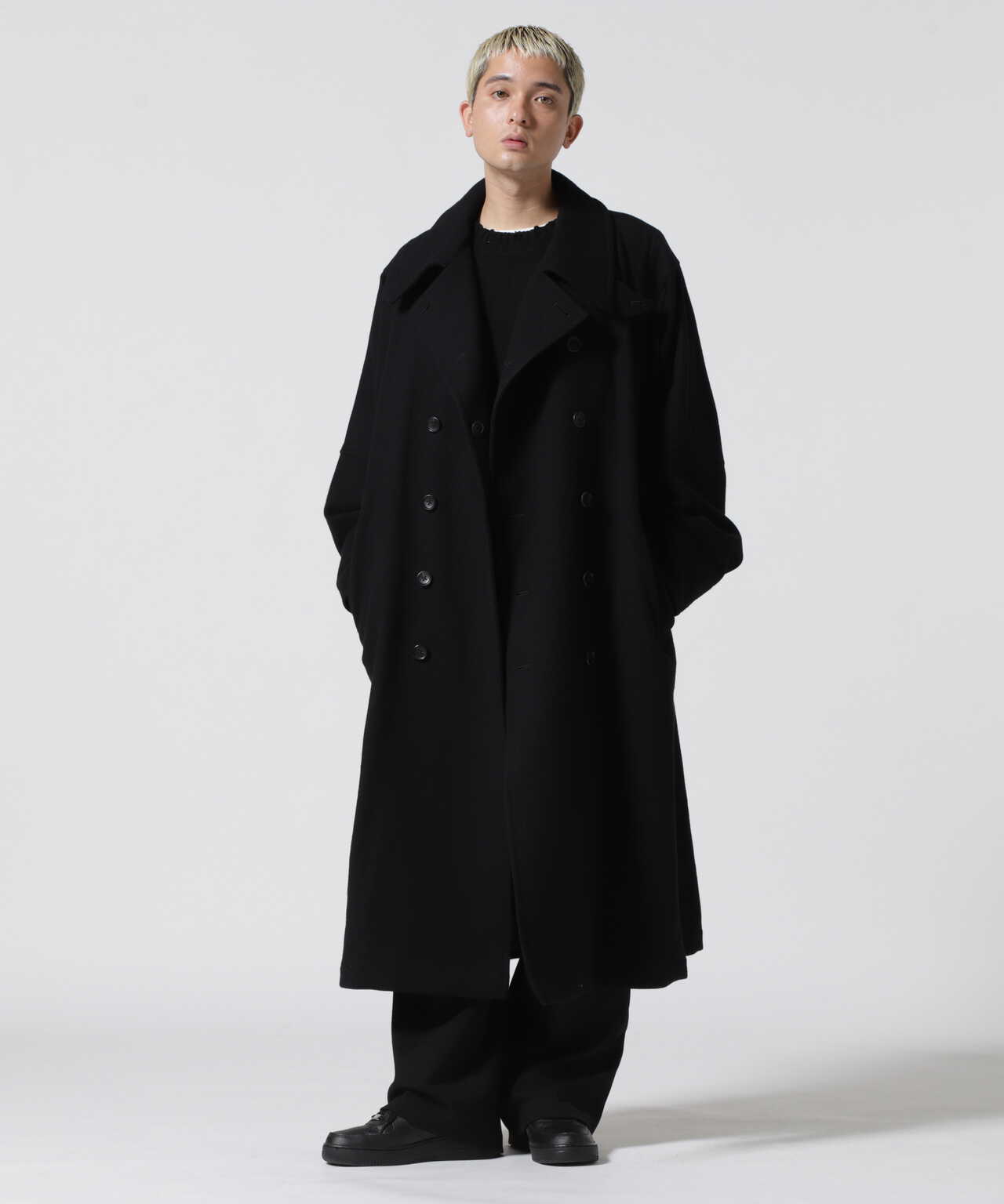 Y's Yohji Yamamoto ナイロン ニット ダブル ジャケット