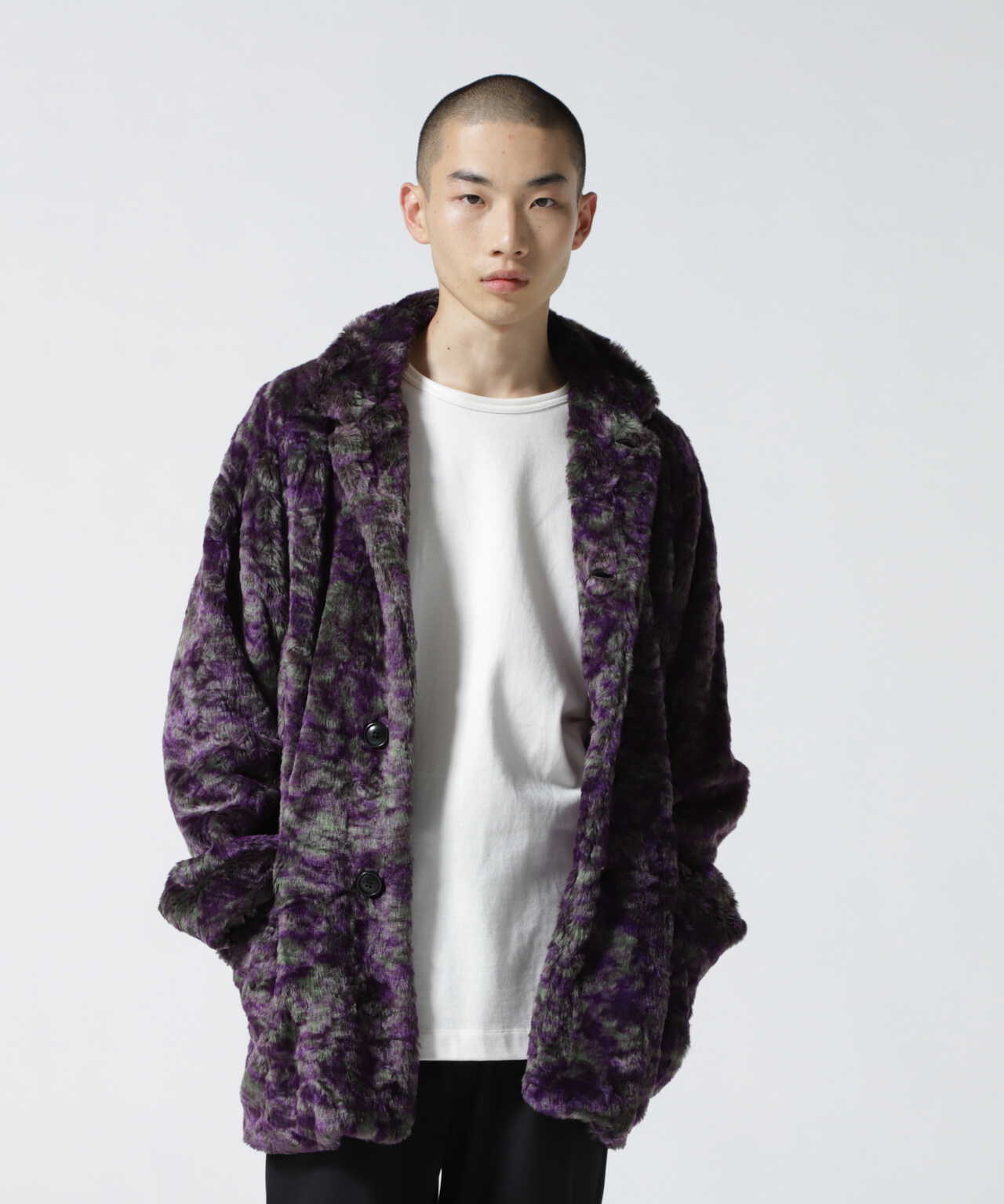 Needles/ニードルス/S.C. Car Coat-Faux Fur/UNEVEN PRINTED | LHP ...