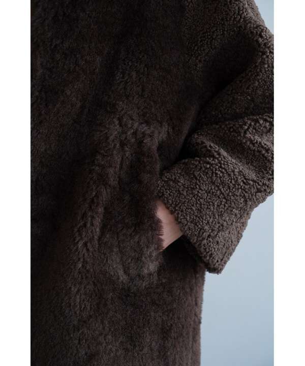 CLANE/クラネ/MIX FUR COCOON COAT/ミックスファーコクーンコート 