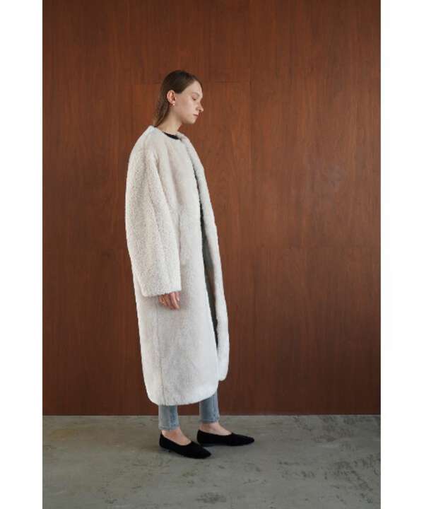 -----CLANE/クラネ/MIX FUR COCOON COAT