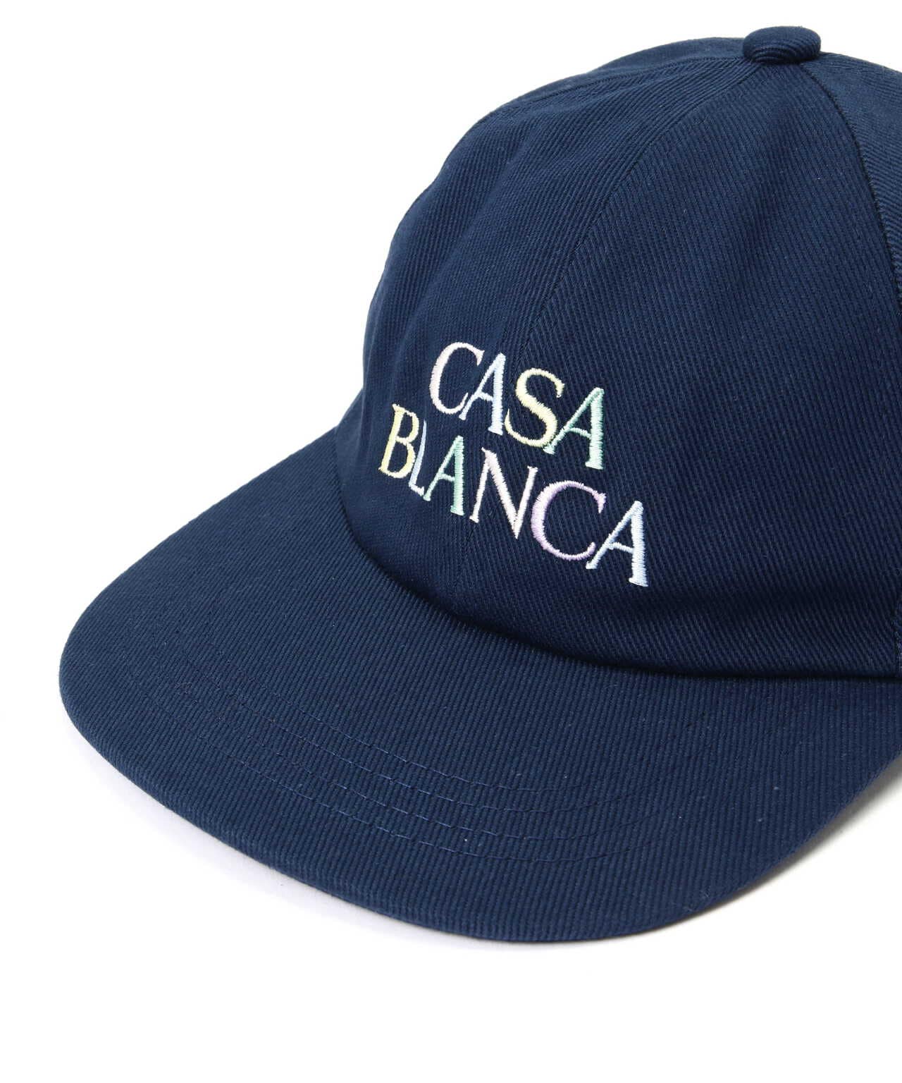 CASABLANCA/カサブランカ/STACKED LOGO EMBROIDERED CAP/ロゴキャップ 