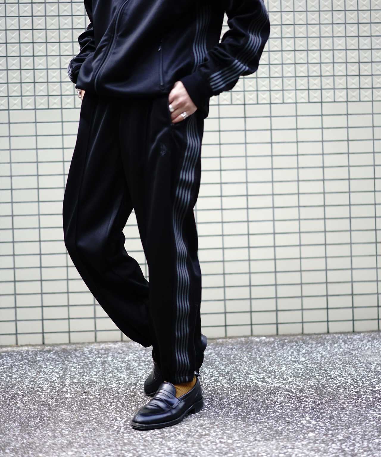 NEEDLES/ニードルス/LHP ‎Exclusive Zipped Track Pant - Poly Somooth 