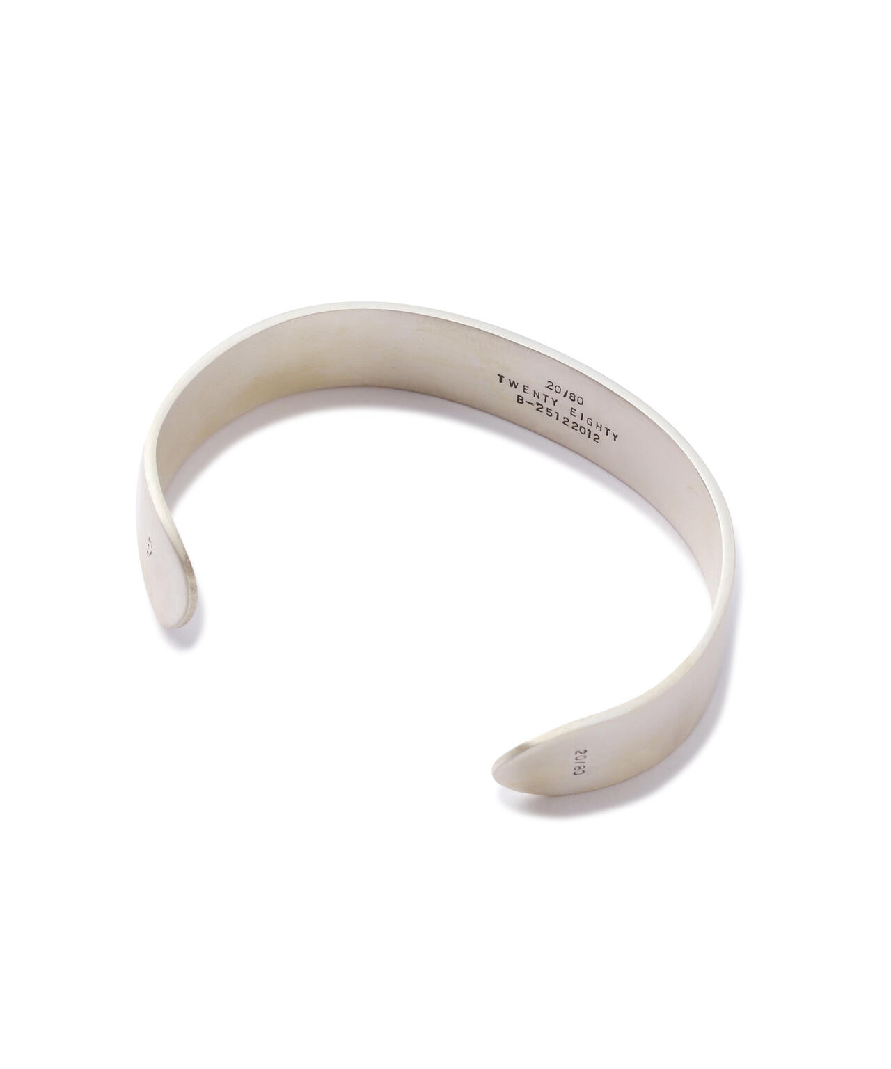 20/80】トゥエンティーエイティー/ STERLING SILVER ID BANGLE 13mm