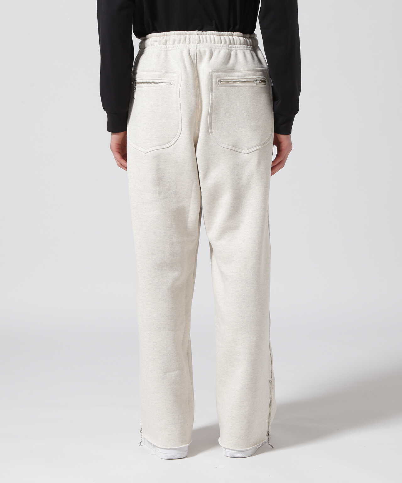 SUGARHILL/シュガーヒル/ZIP-UP WIDE SWEAT TROUSERS/ジップアップワイドスウェットトラウザーズ