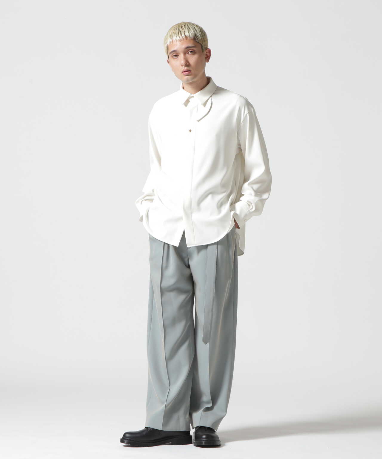 買取評価【定価33000円】CULLNI 23SS Pintuck Wide Pants パンツ