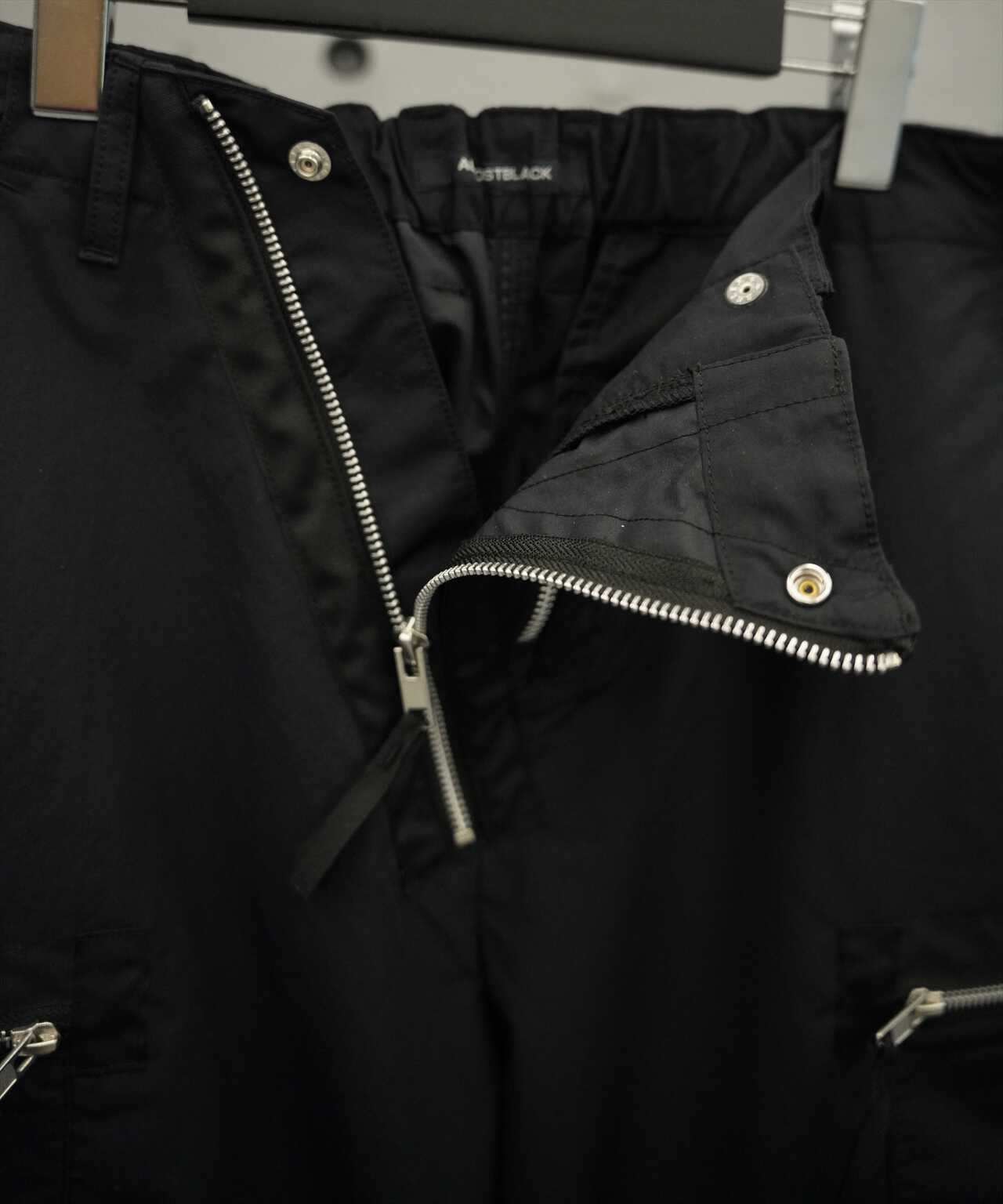 ALMOSTBLACK/オールモストブラック/ZIP UP PANTS/ジップアップパンツ ...