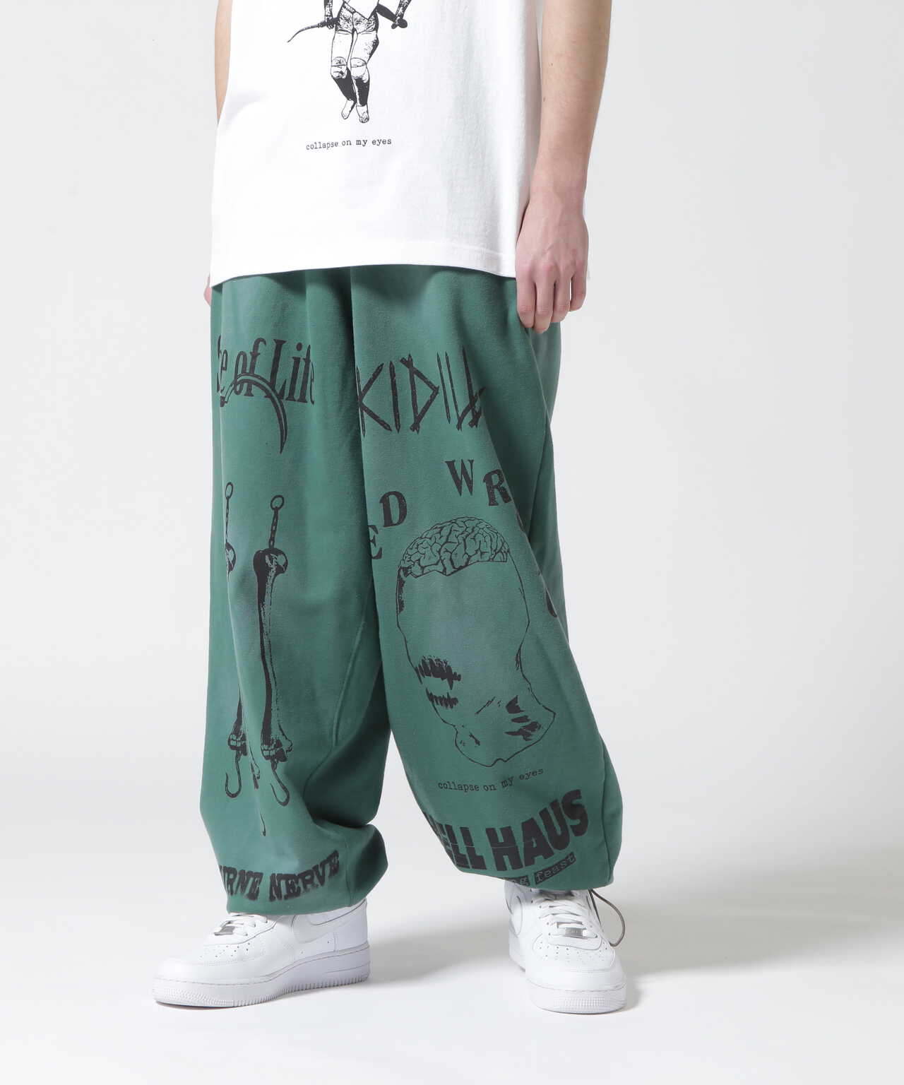 ポイント5倍 KIDILL / BAGGY SWEATPANTS DISTRESSED | www.birbapet.it