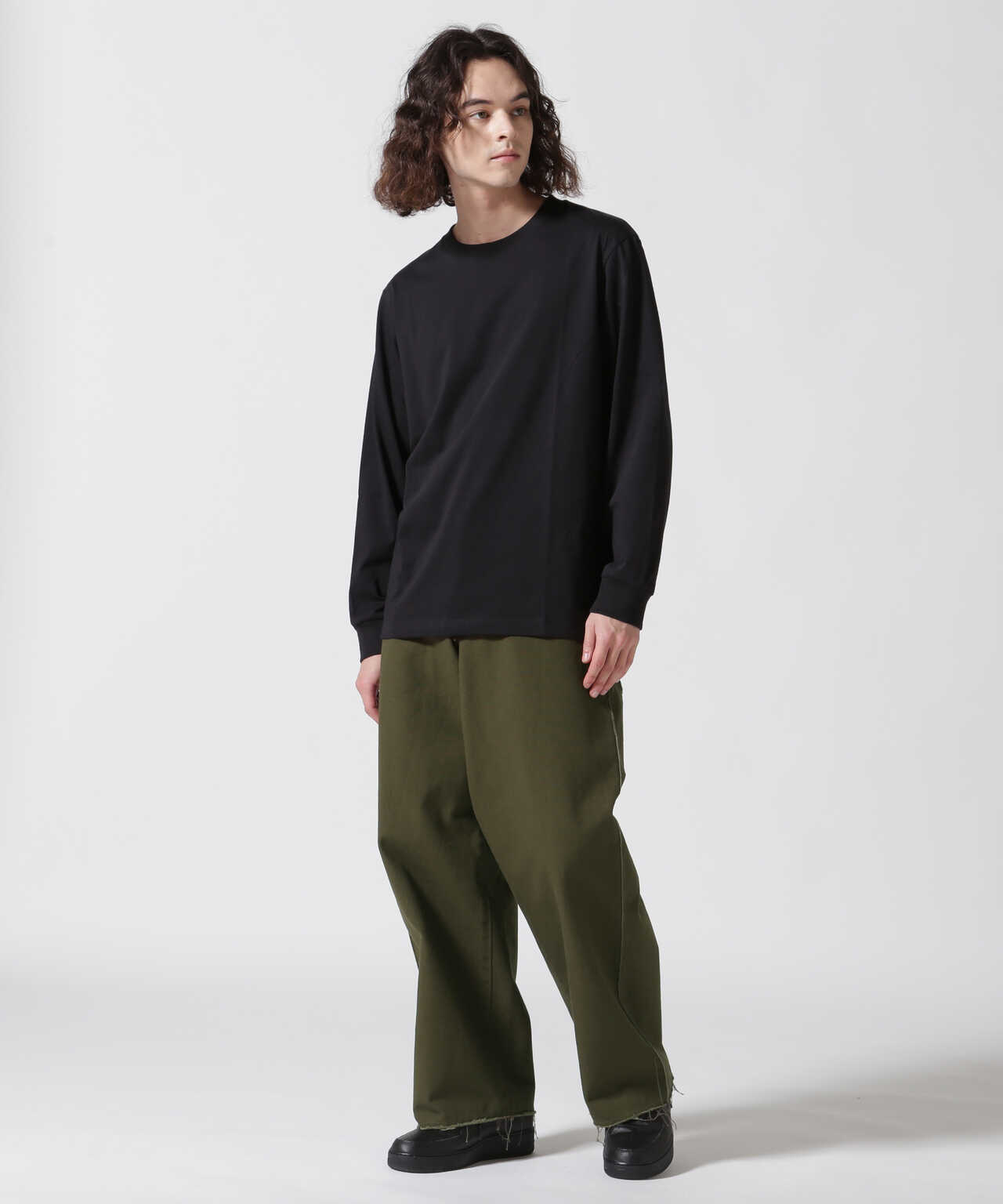 SUGARHILL◆RAW-EDGE CANVAS DENIM PANTSウエスト41