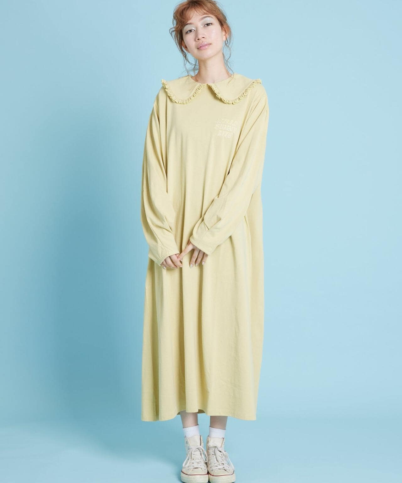 LittleSunnyBite/リトルサニーバイト/Frill collar long tee dress/フリルカラーロングTドレス | LHP (  エルエイチピー ) | US ONLINE STORE（US オンラインストア）