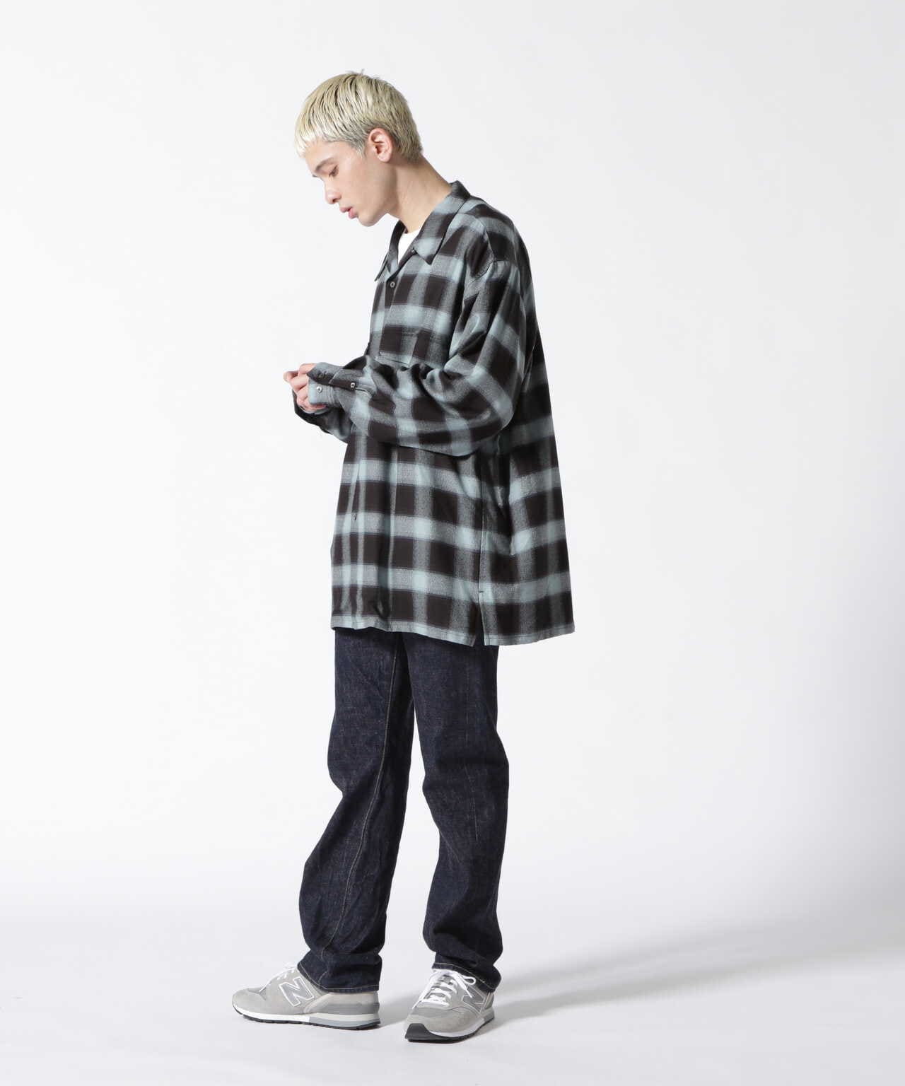 SUGARHILL 20ss OMBRE ROUND FRONT SHIRT オンブレ チェックシャツ ...