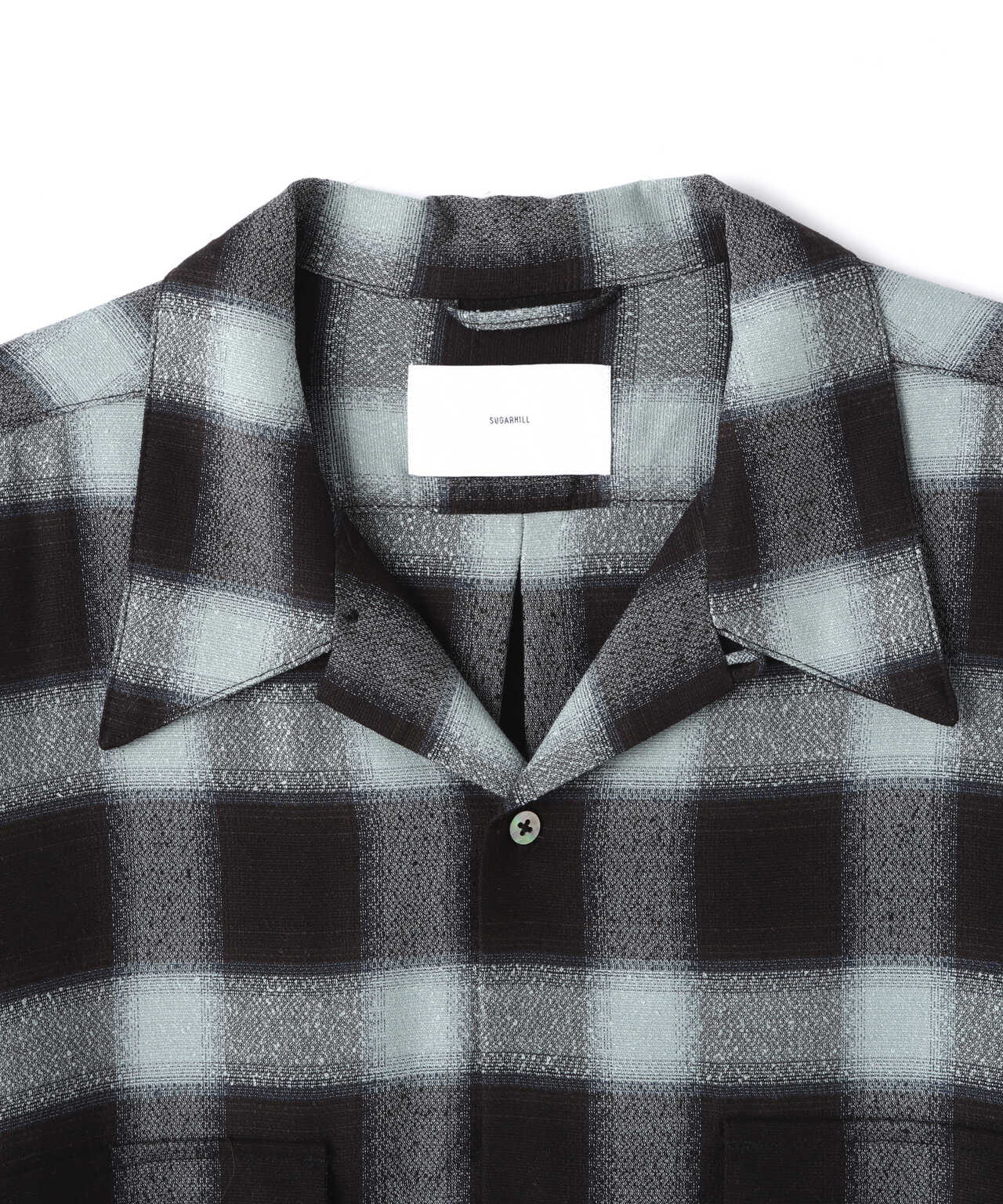 SUGARHILL/シュガーヒル/OMBRE PLAID LOOSE OPEN COLLAR BLOUSE ...