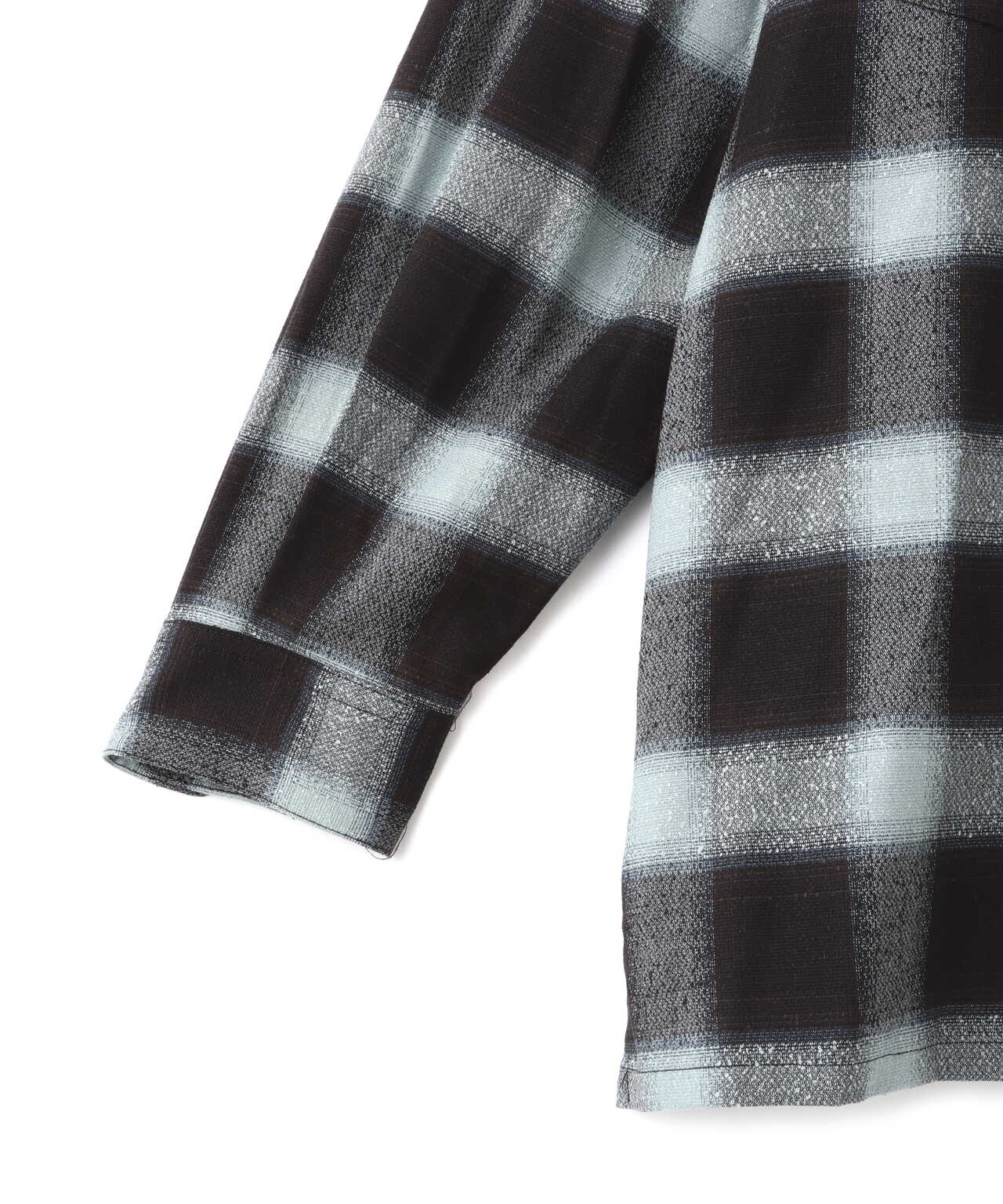 SUGARHILL/シュガーヒル/OMBRE PLAID LOOSE OPEN COLLAR BLOUSE