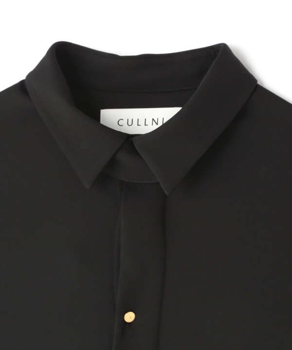 CULLNI/クルニ/Double Satin Chin Tab Shirt/ダブルサテンチンタブシャツ/22-AW-018