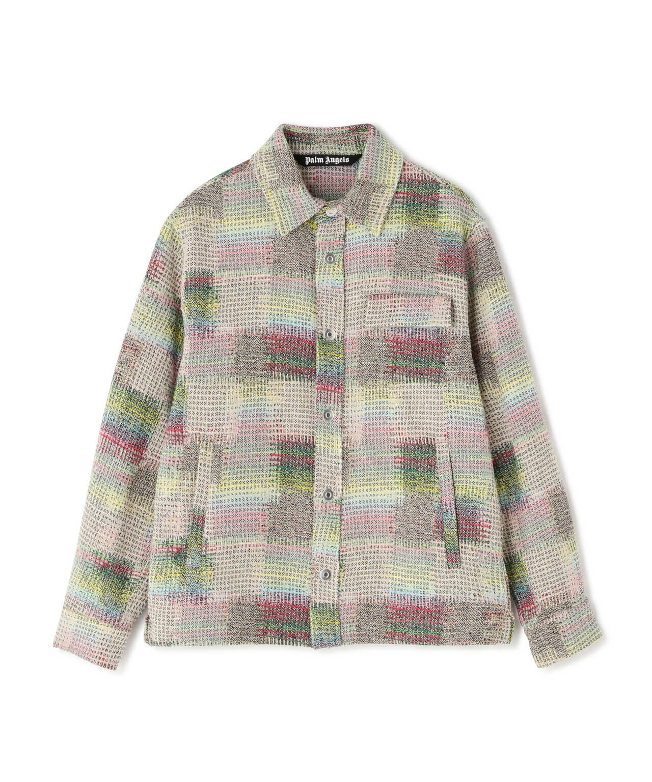 PalmAngels/パームエンジェルス/JACQUARD CURVED LOGO OVERSHIRT