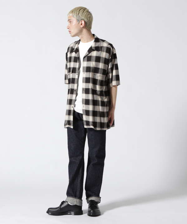 SUGARHILL/シュガーヒル/OMBRE PLAID LOOSE HALF SLEEVE SHIRT