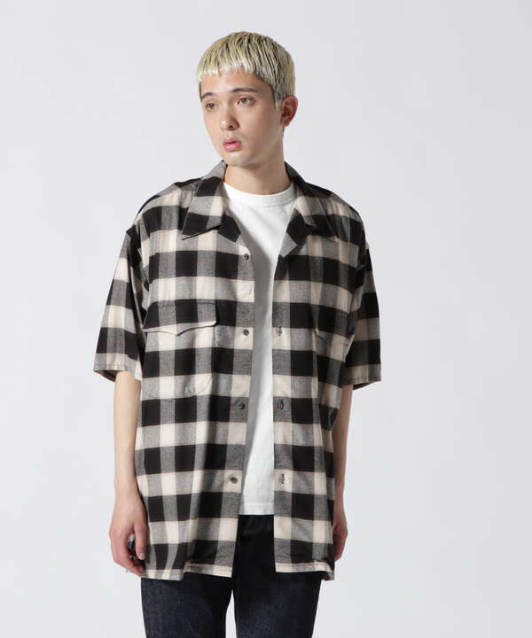 SUGARHILL/シュガーヒル/OMBRE PLAID LOOSE HALF SLEEVE SHIRT