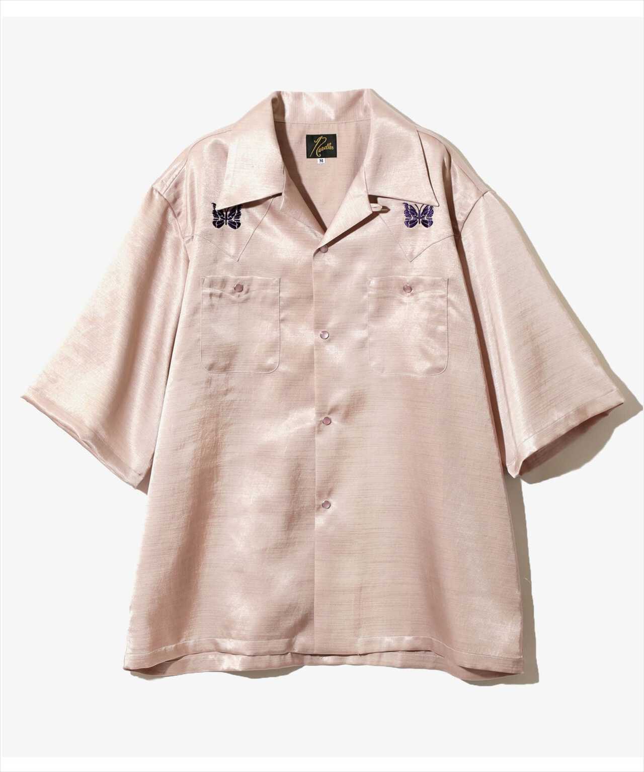 NEEDLES/ニードルス/S/S COWBOY ONE-UP SHIRT - POLY SLUB SATEEN/カウボーイシャツ サテン